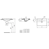 раковина встраиваемая ideal standard connect 58 см e504401