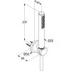 душевой набор kludi nova fonte puristic 1s 2085053-15