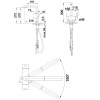 смеситель для кухни с подключением к фильтру blanco fontas-s ii золотой матовый 526694