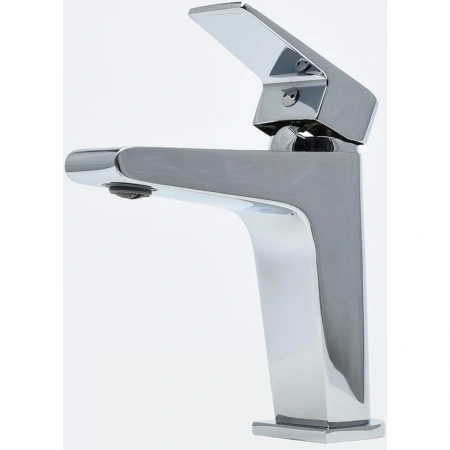 смеситель для раковины aquame prato aqmp6120 без донного клапана, хром