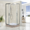 душевой уголок weltwasser ww500 с 100×100 10000004086 профиль хром матовый, стекло прозрачное