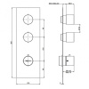 смеситель для душа fima carlo frattini fimatherm f3869x2ns с термостатом, черный матовый