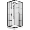 Душевая кабина Niagara Standart ST90/15QL/KL/BKT 90х90 см, без крыши, с тропическим душем