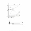 душевой поддон из искусственного камня rgw str-099w 90×90 16153099-01 белый