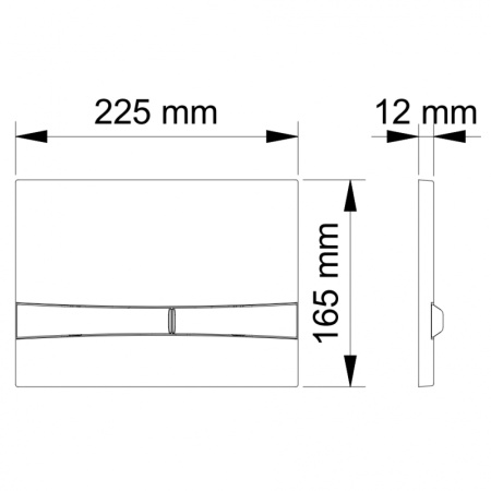 клавиша смыва berges novum f5 040055 черная матовая