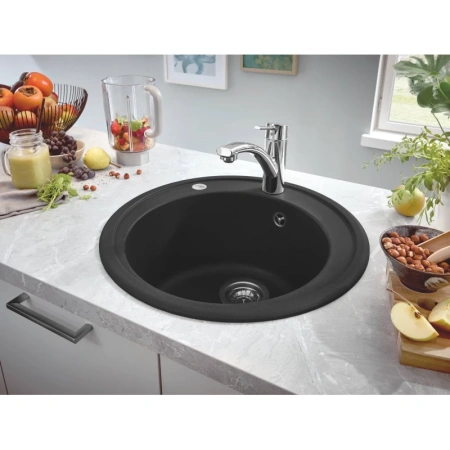 кухонная мойка grohe k200 черный 31656ap0