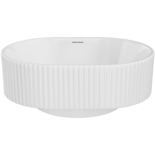 раковина kerama marazzi artbasin vento ve.wb.50\wht накладная, 50x36.6 см, белая глянцевая