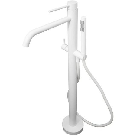 Смеситель Paffoni Light LIG032BO для ванны, напольный, цвет белый матовый