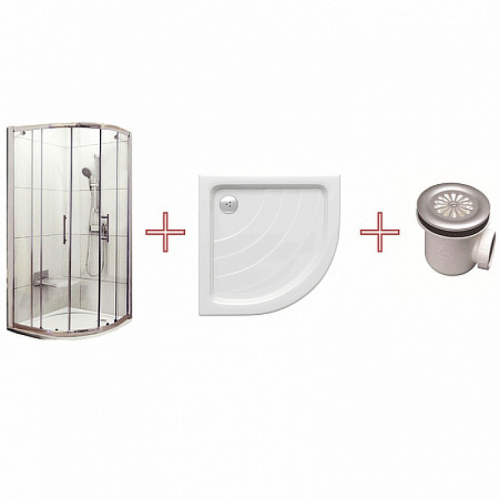 душевой уголок ravak blix xp2cp4-90 90×90 70508014 профиль хром, стекло прозрачное