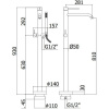 смеситель для ванны paffoni light lig032cr напольный, цвет хром