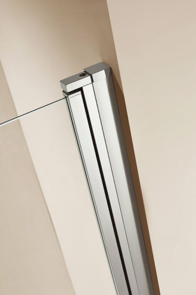 душевой уголок cezares eco 120x100 eco-o-rh-2-120/100-c-cr профиль хром стекло прозрачное