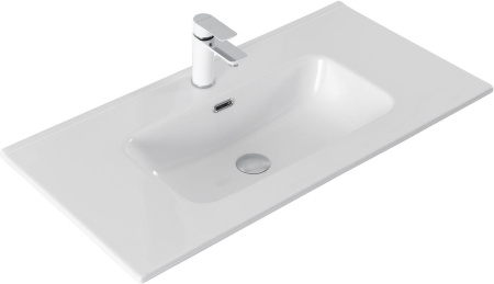 раковина 90 см aquanet flat 00284029 белая
