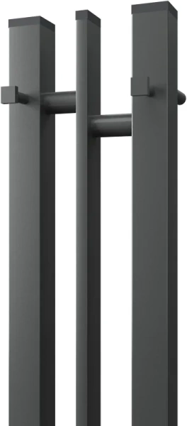 полотенцесушитель point фрея п2 pn20712gb электрический, 10x120 см, графит блеск