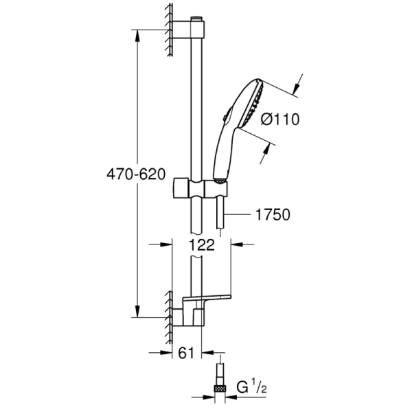 душевой гарнитур grohe tempesta 27926003