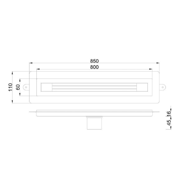 душевой лоток boheme b&t infinity 80 981-80-gm с решеткой оружейная сталь