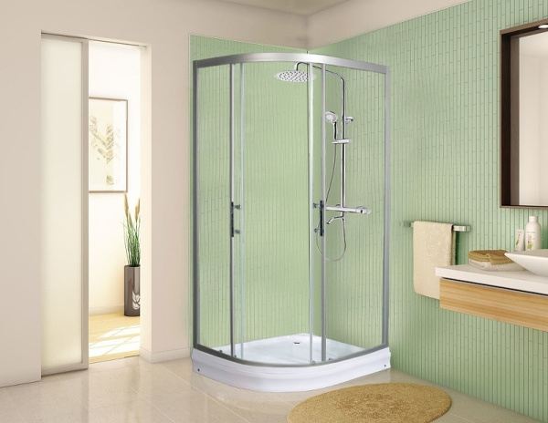 душевой уголок weltwasser ww500 с 120×90 r 10000012453 профиль хром, стекло прозрачное