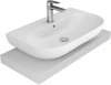 раковина в ванную накладная bien vokha mdls07001fd1w5000 70 см, белая