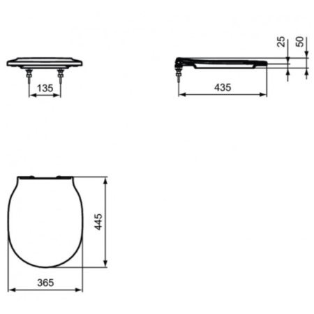 сиденье для унитаза ideal standard connect air e036801 с микролифтом