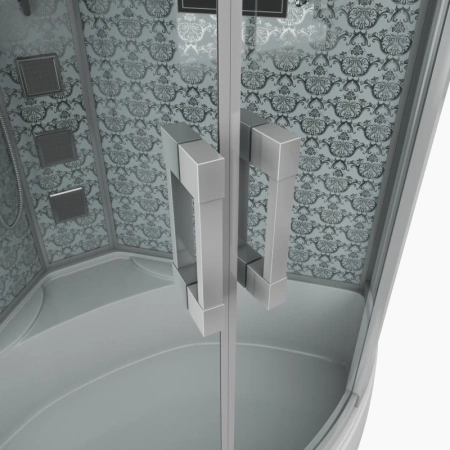 душевая кабина niagara luxe 120x120 ng-7744w с гидромассажем