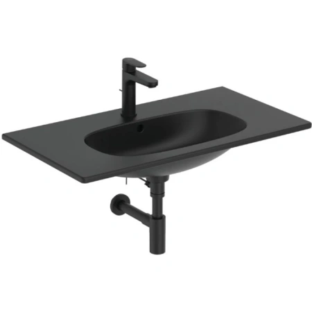 раковина полувстраиваемая ideal standard tesi t3509v3 80 см с отверстием под смеситель