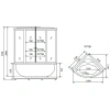 душевой бокс timo lux 120x120 t-7725 с гидромассажем