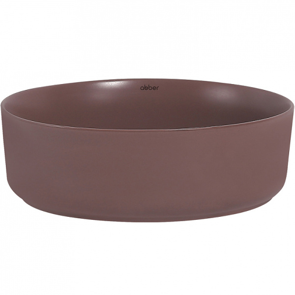 раковина 36x36 см abber bequem ac2108mc, цвет коричневый матовый