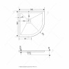 душевой поддон из искусственного камня rgw stone tray st/al-g 100×100 16153100-02 графит