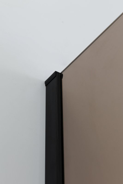 душевой уголок cezares slider 90x80 slider-ah-2-70/80-80/90-br-nero профиль черный матовый стекло бронзовое