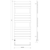полотенцесушитель электрический 1270x430 тэн левый secado мормано 4673739253236