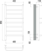 полотенцесушитель электрический terminus евромикс п8 400x850 4670078531285