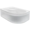 душевая кабина river dunay 120x90x46 тн l 10000003134 профиль матовый хром задняя стенка черная
