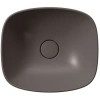 раковина gsi nubes 978516 накладная, 40x35 см, коричневый матовый