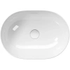 раковина gsi pura 886011 накладная, 50x35 см, bianco lucido (белый глянец)