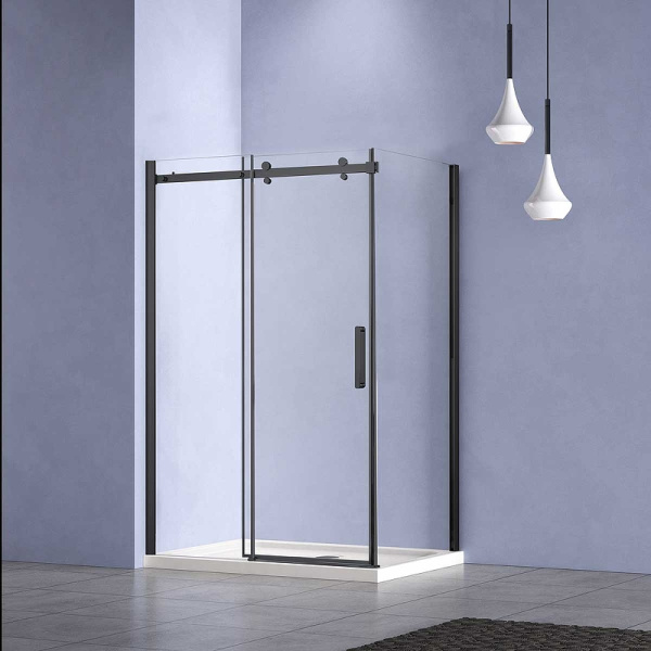 душевой уголок vincea como-n 120×90 vsr-4cn9012clb профиль черный, стекло прозрачное