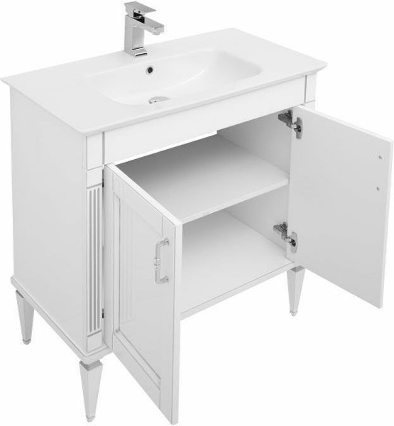 раковина полувстраиваемая aquanet sanovit sharp 70 14070-kl 00202445 белая