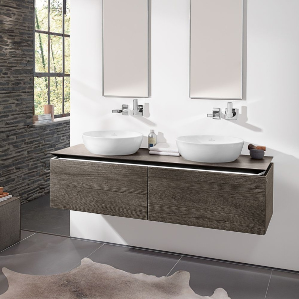 раковина villeroy & boch artis 417943rw накладная, ø43 см, stone white (белый матовый) с покрытием ceramicplus