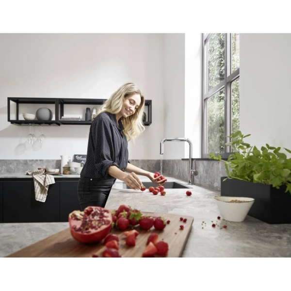 смеситель для кухни hansgrohe talis m54 72806000, хром