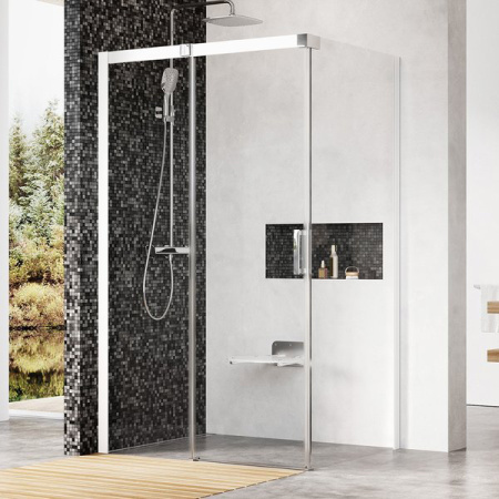 Душевой уголок Ravak Matrix MSDPS 120×80 L 0WLG4100Z1 профиль белый, стекло прозрачное