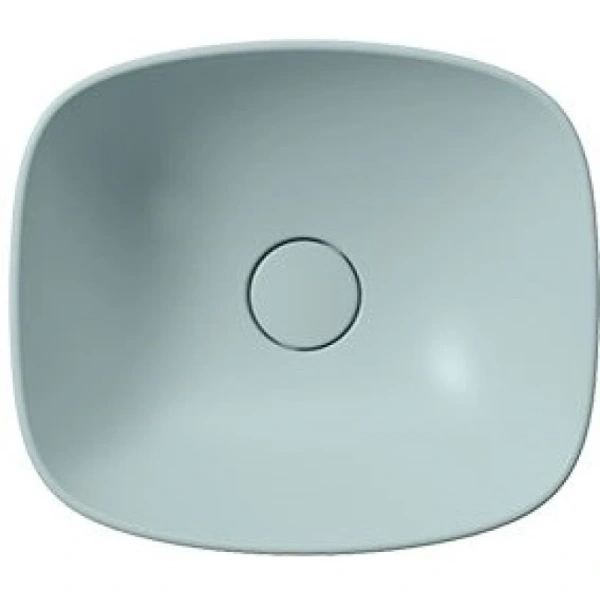 раковина gsi nubes 978515 накладная, 40x35 см, ghiaccio opaco (голубой матовый)