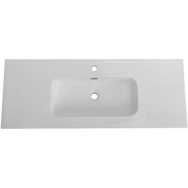 раковина cezares duet czr-8095-120 121x46 см, накладная, белый