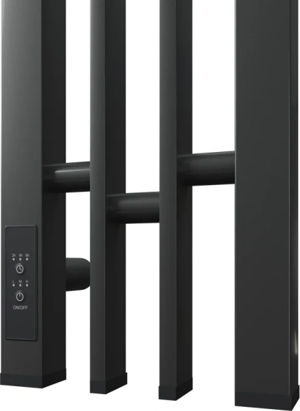 полотенцесушитель point фрея п2 pn20722gb электрический, 14x120 см, графит блеск