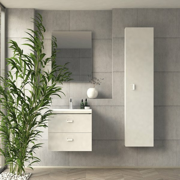 шкаф пенал ravak comfort 35 x000001383 подвесной белый глянец