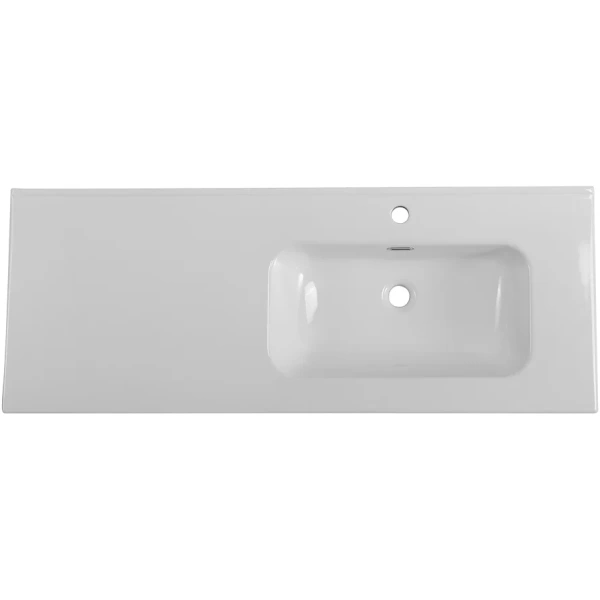 раковина belbagno bb1200etl-r 121 см, полувстраиваемая, цвет белая