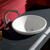 раковина villeroy & boch loop & friends 514401r1 накладная, ø43 см, альпийский белый с покрытием ceramicplus