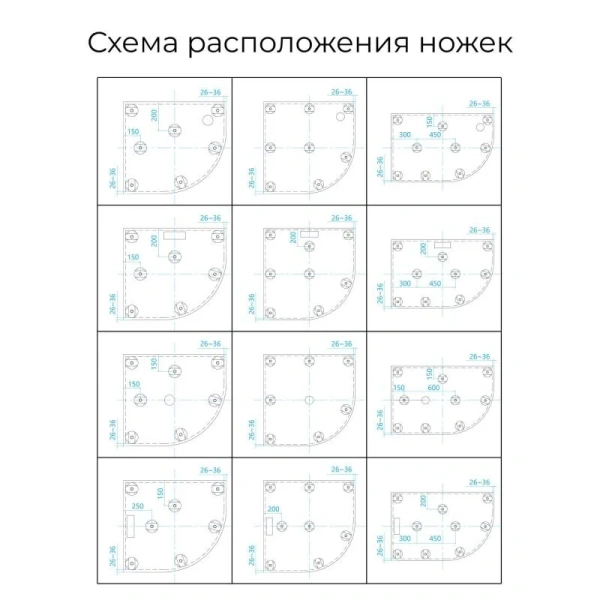 душевой поддон из искусственного камня rgw stone st/ar-g 120×90 16154129-02r графит