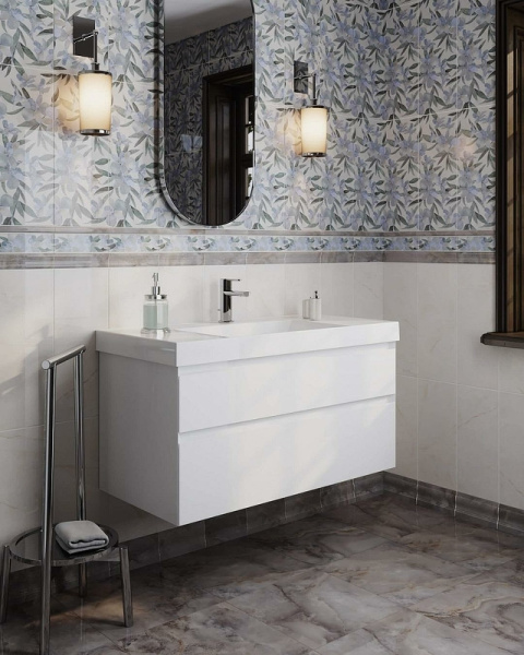 раковина kerama marazzi cubo 100 cu.wb.100 белая глянцевая