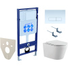 Комплект унитаза с инсталляцией Aquatek Set Aquatek Вега-1905-013 с сиденьем микролифт и Белой клавишей смыва