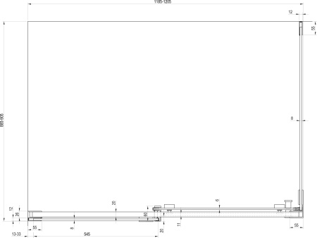 душевой уголок ravak matrix msdps 120×90 l 0wlg7u00z1 профиль сатин, стекло прозрачное