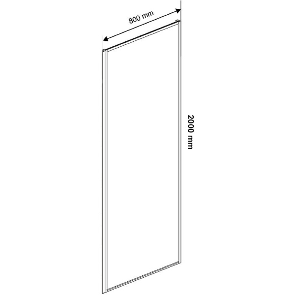 душевая стенка vincea slim soft 80 vsg-1ss800clb профиль черный, стекло прозрачное