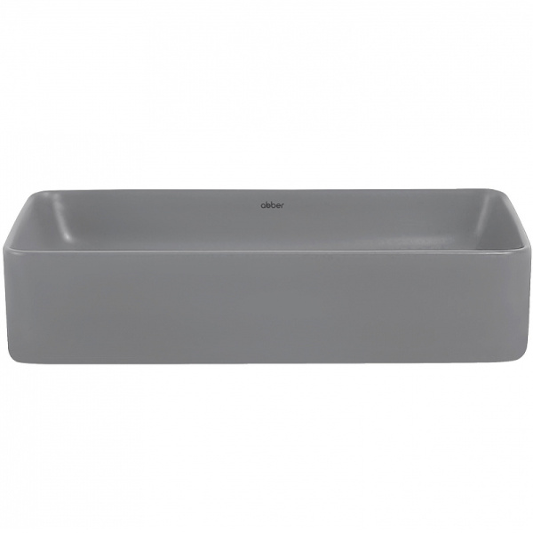 раковина 51x34.5 см abber rechteck ac2207mg, цвет серый матовый